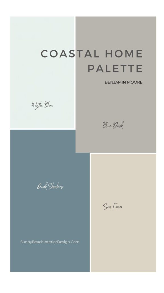 interior design palette wall paints for bulgarian coastal rental apartament