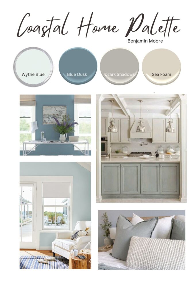 coastal wall paints palette Benjamin Moore for painting walls in Bulgaria Sunny Beach Burgas